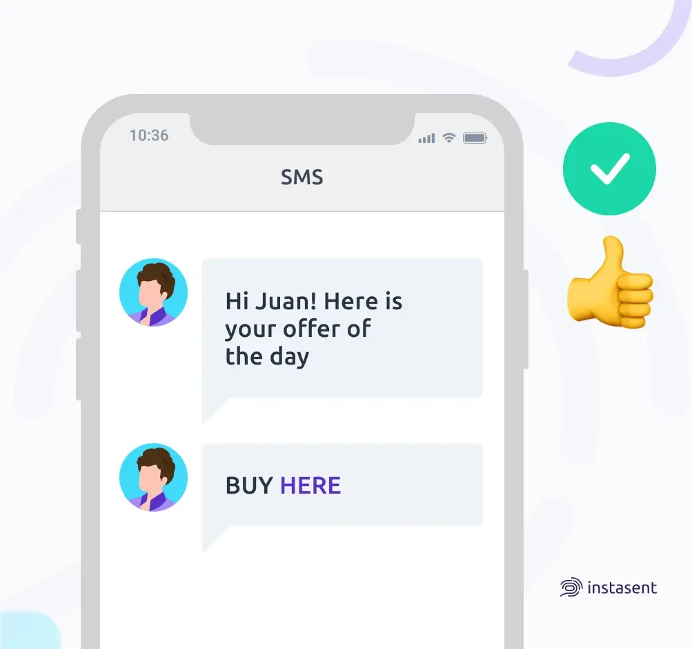 persuasive sms marketing sample